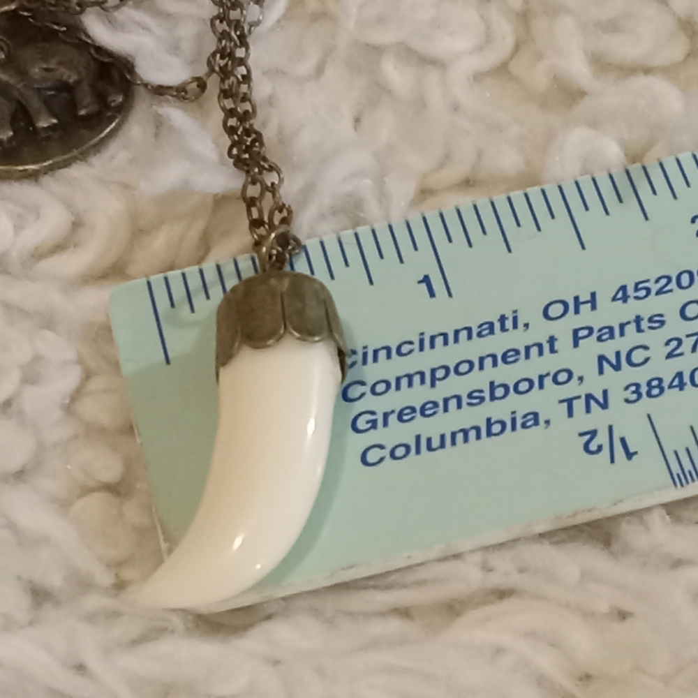 Silver Elephant Pendant Necklace - Picture 10 of 10